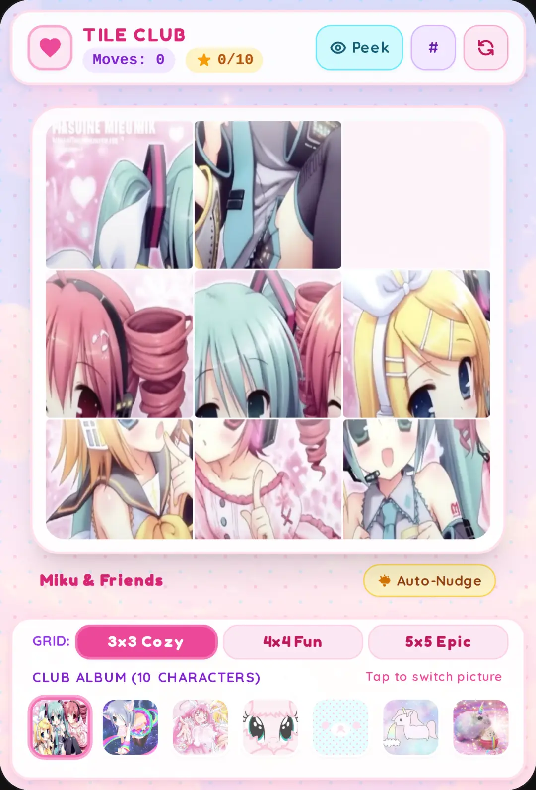 Tile Club - Kawaii Sliding Puzzle(^-^) cover