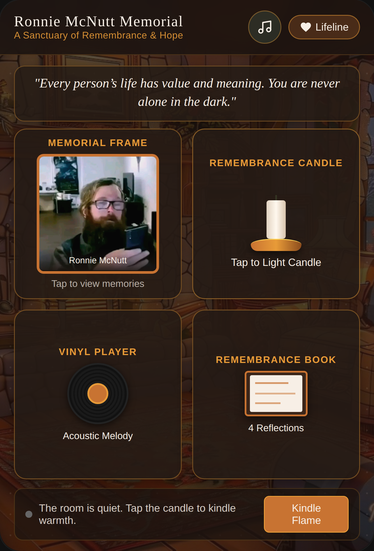 Ronnie McNutt Memorial Sanctuary cover