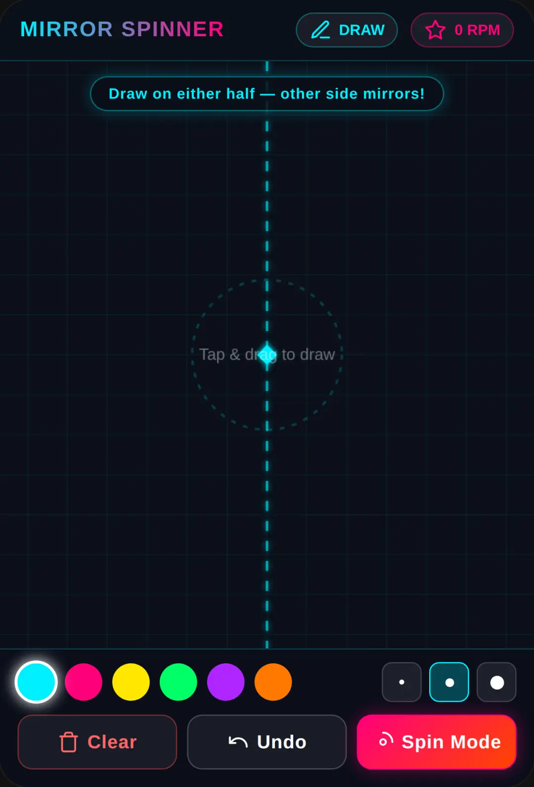 Mirror Spinner neon