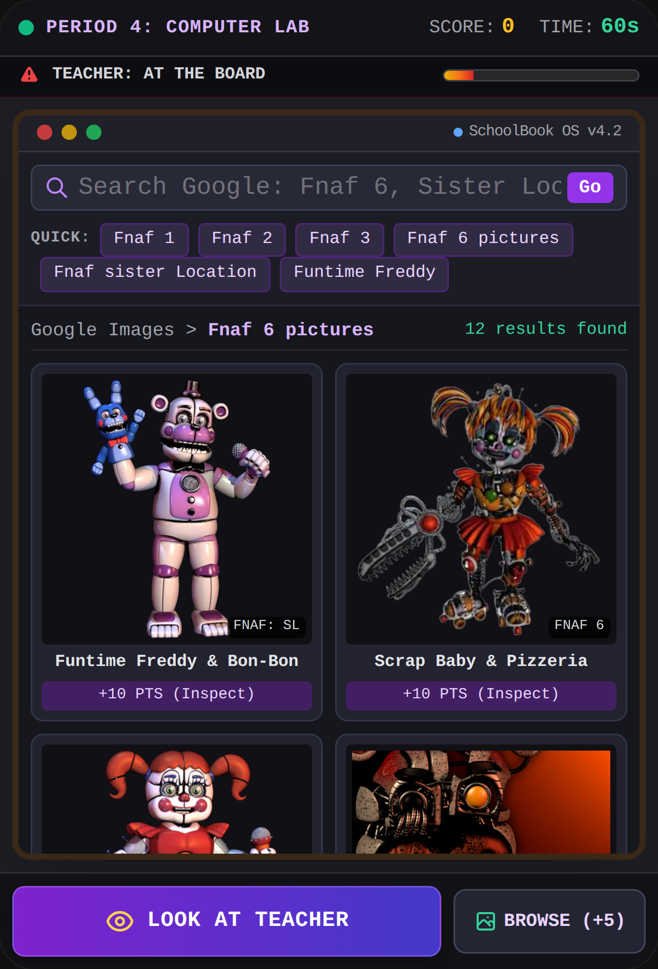 School Laptop FNAF Search - Don't Get Caught cover