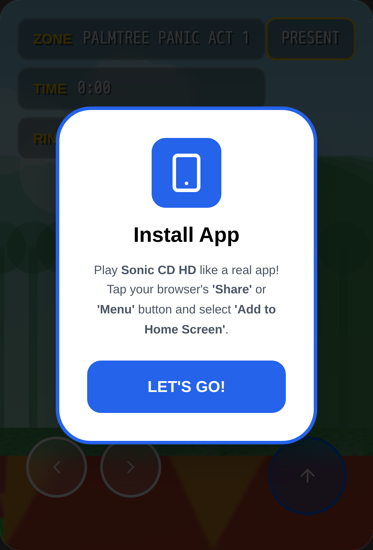 Sonic CD HD cover