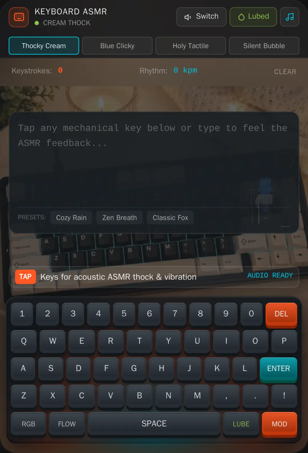 Crunchy asmr keyboard🤤 cover