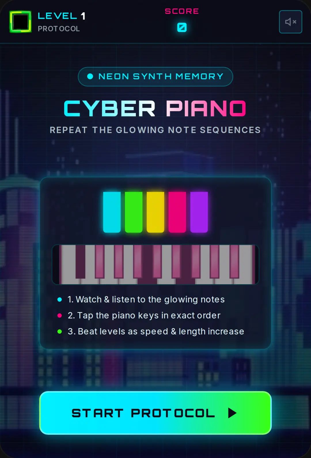 CYBER PIANO: NEON MEMORY cover