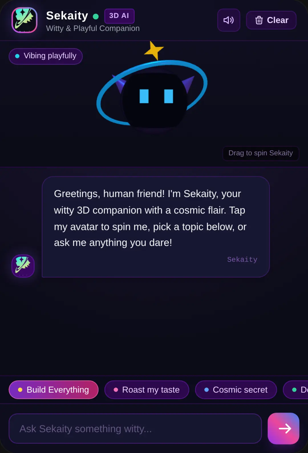 Sekaity - 3D AI Companion cover