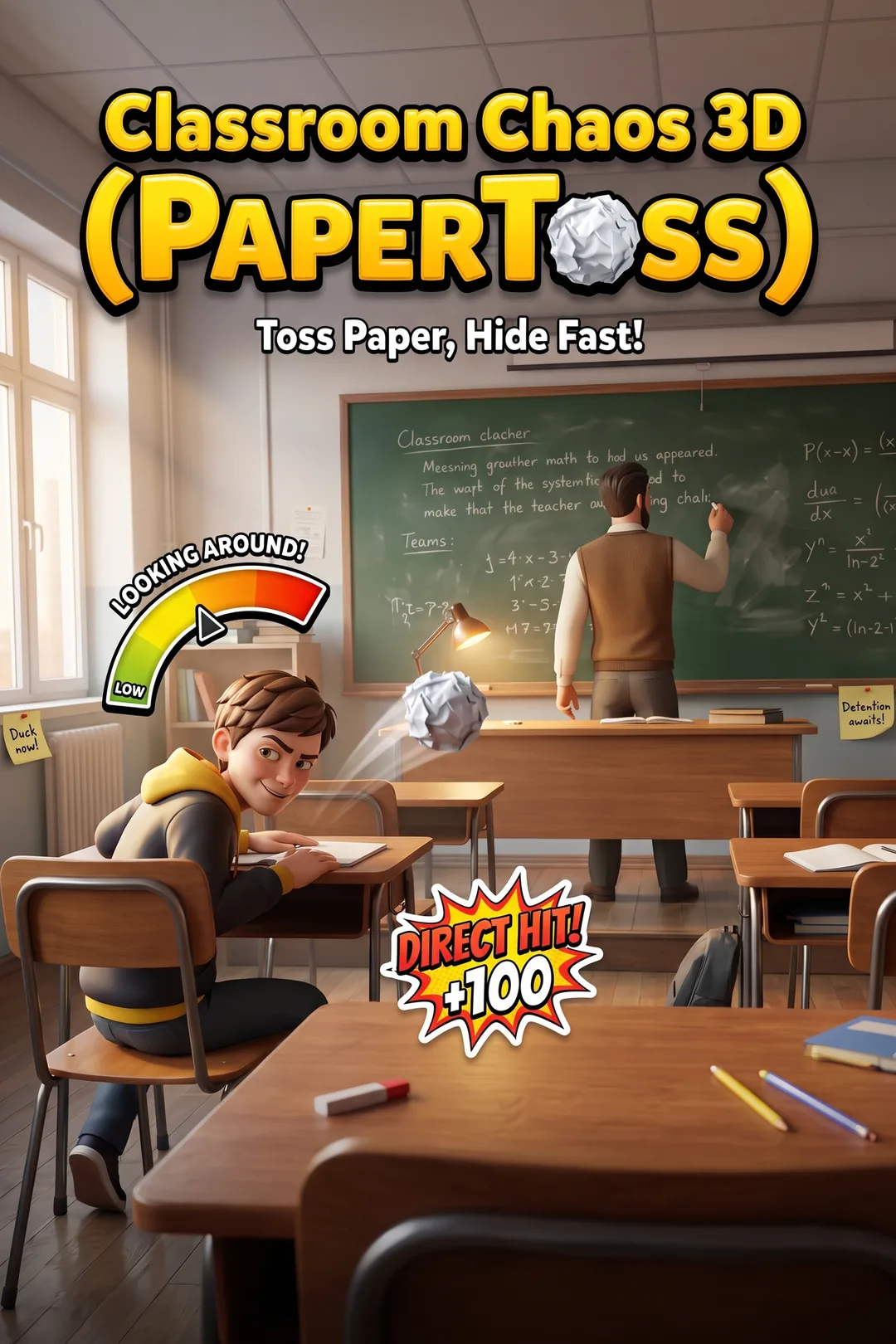 Classroom Chaos 3D (PaperToss)