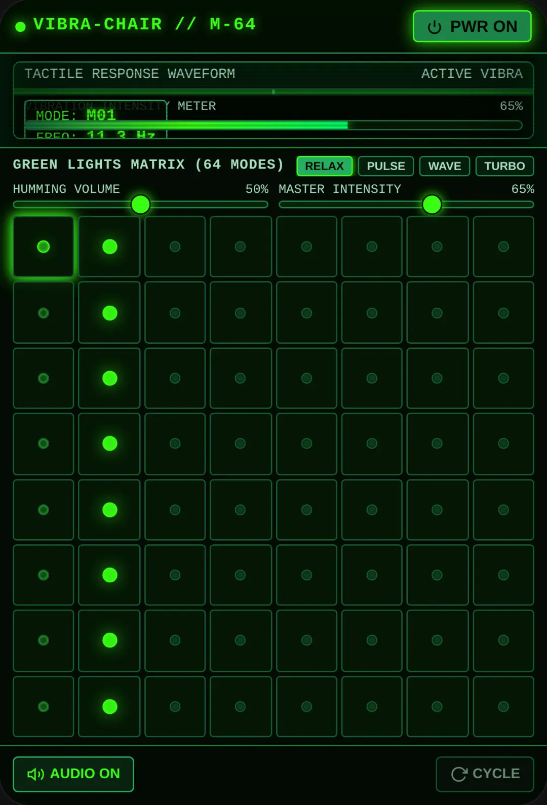 VibraChair 64 Terminal cover