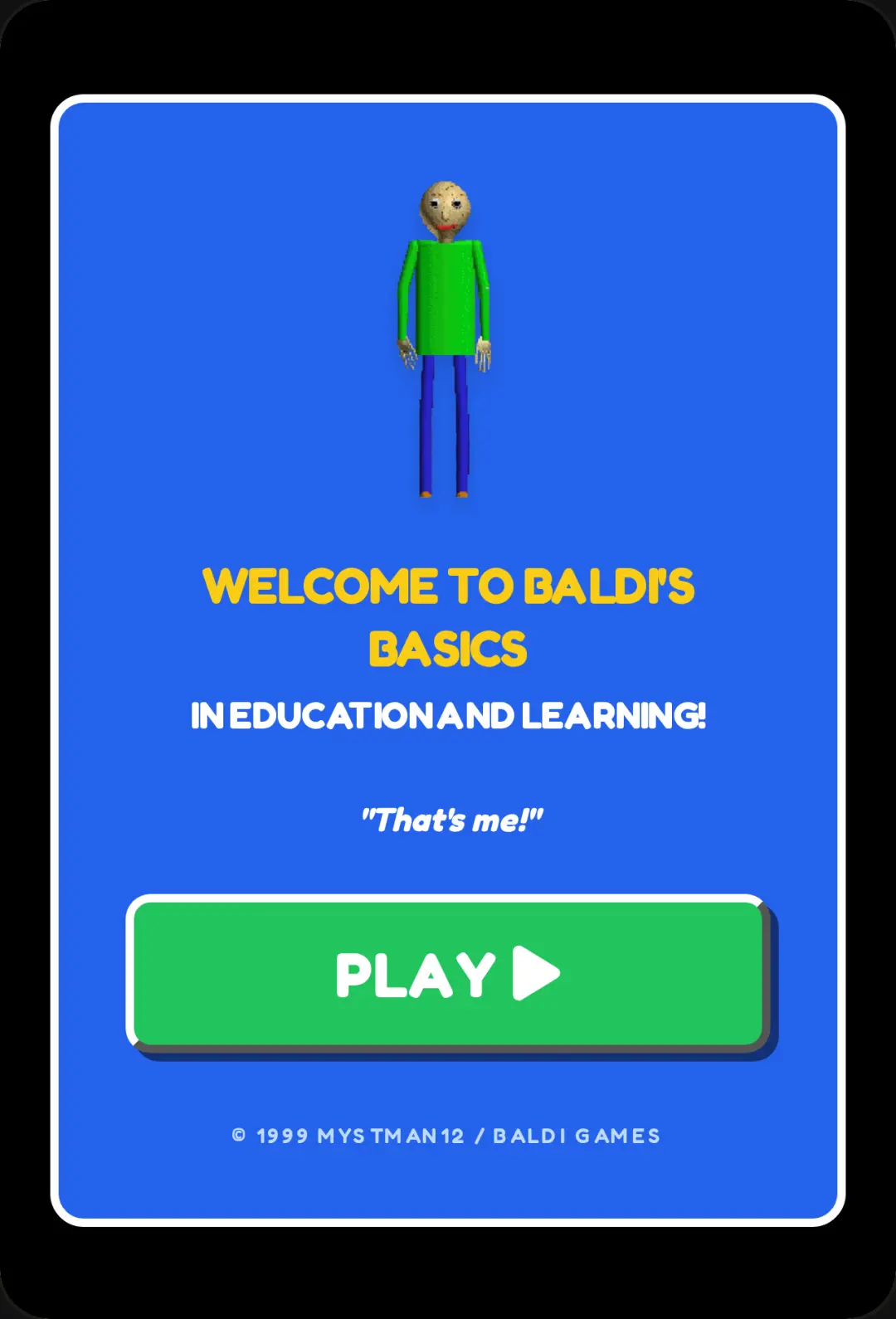 Baldi's Basics Math Challenge cover