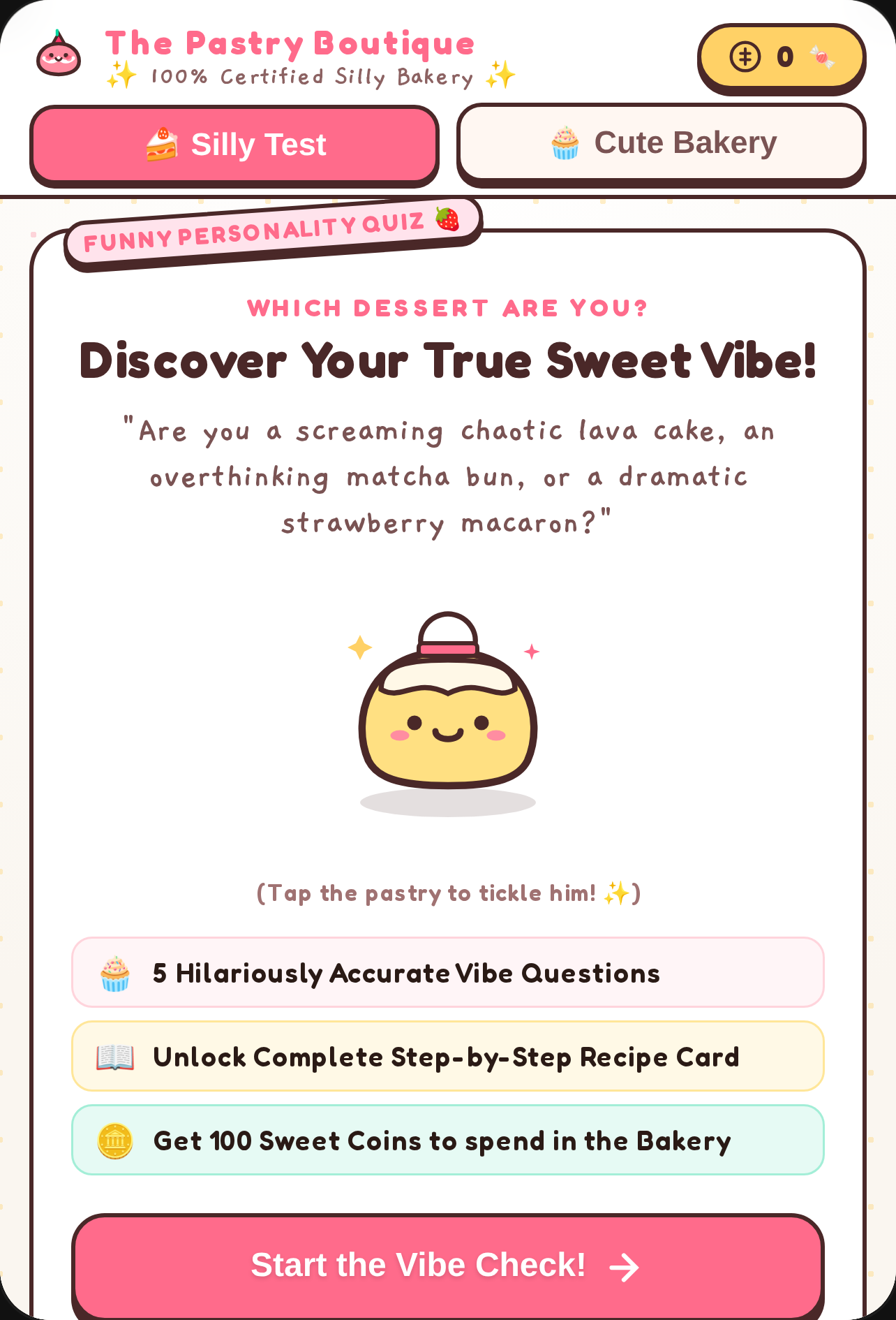 Cute & Silly Dessert Vibe Check cover