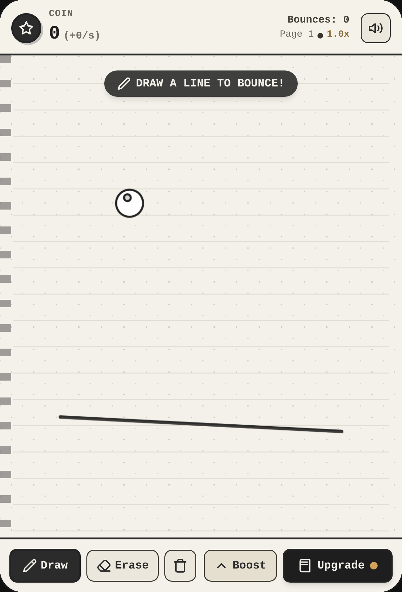 Bounce Idle Sketchbook cover