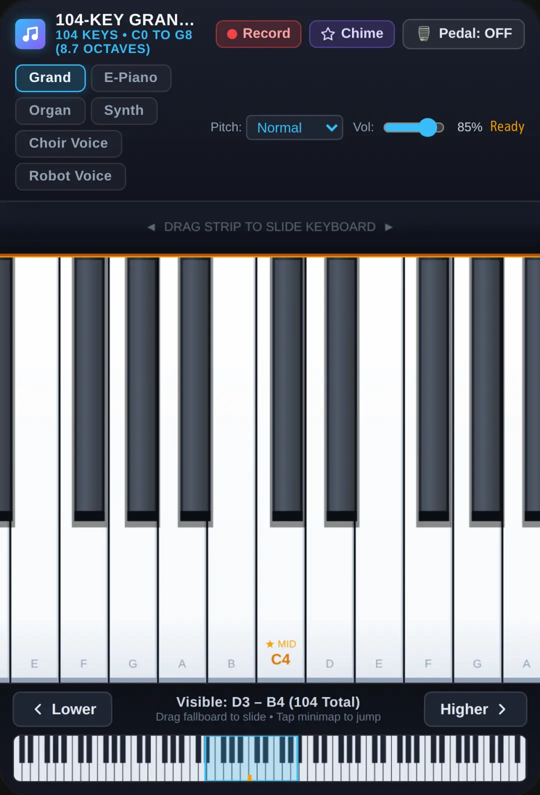 104-Key Extra Large Grand Piano cover