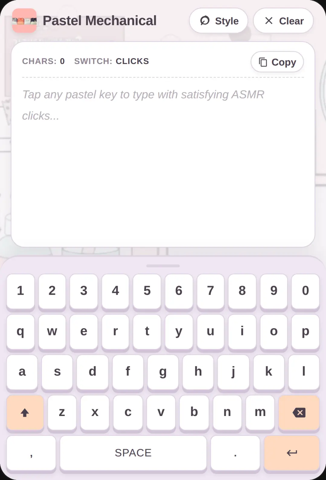 Pastel ASMR Mechanical Keyboard change color right enything but the asmr is flawless cover