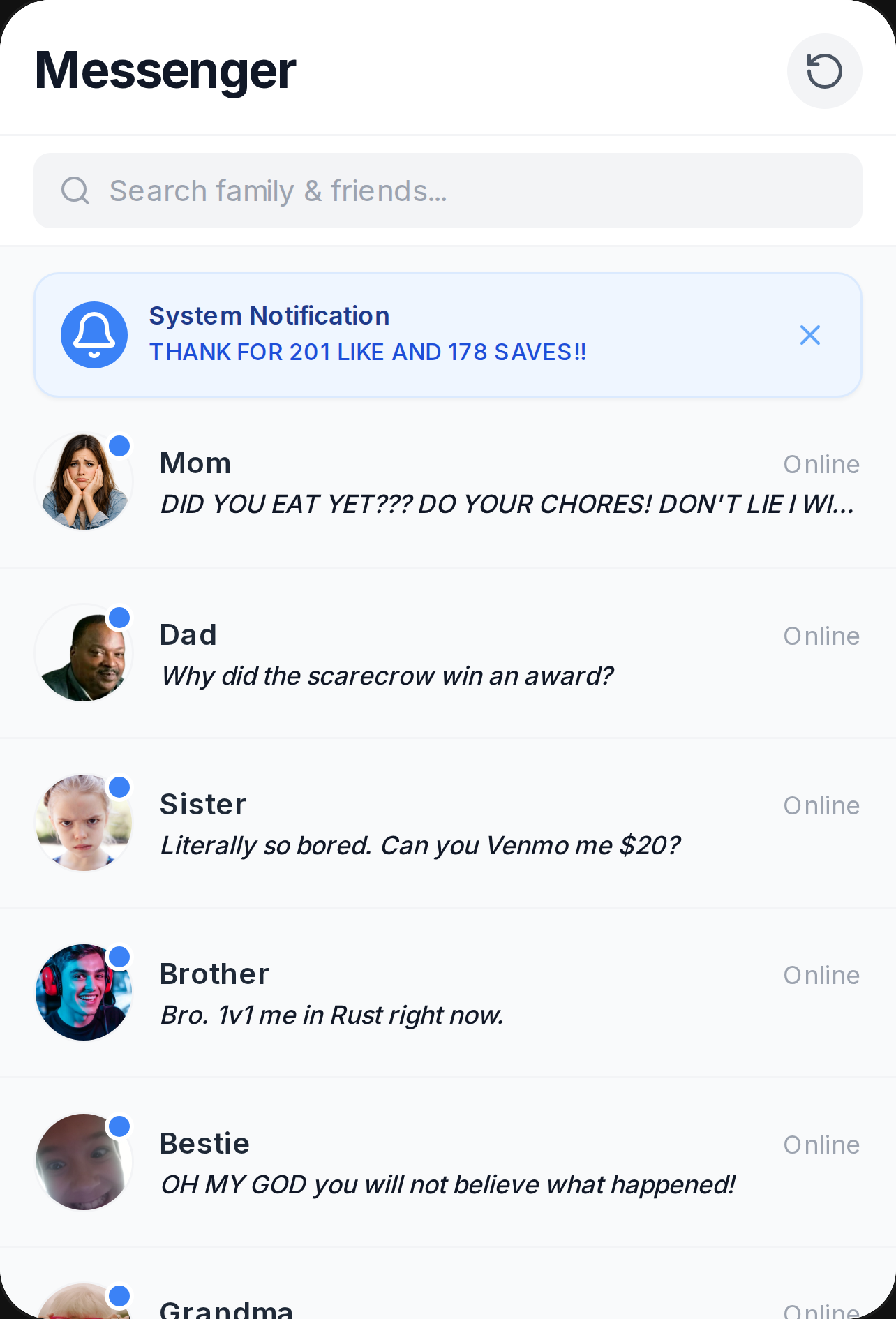 Messenger cover