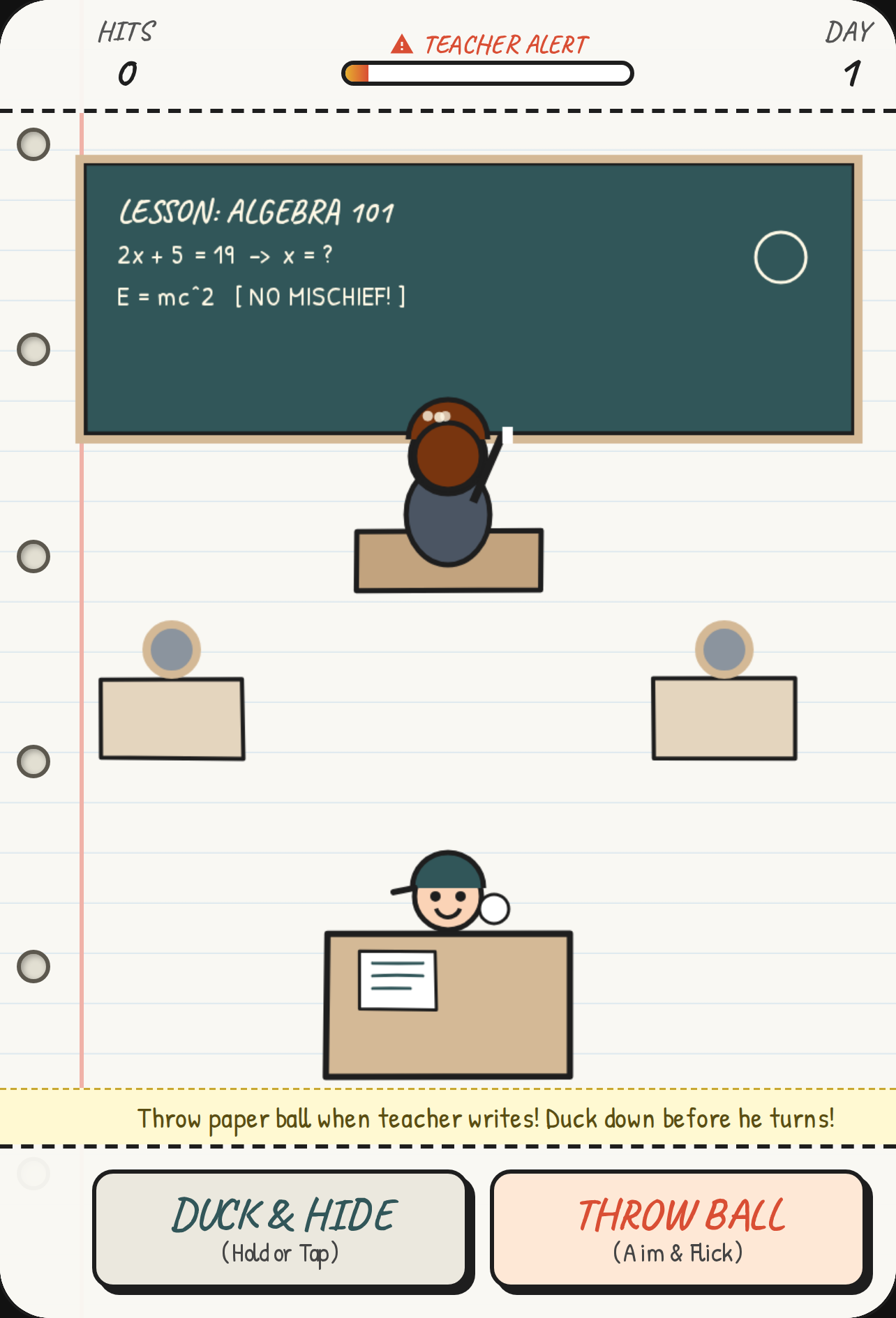 Paper Ball Mischief: Classroom Stealth