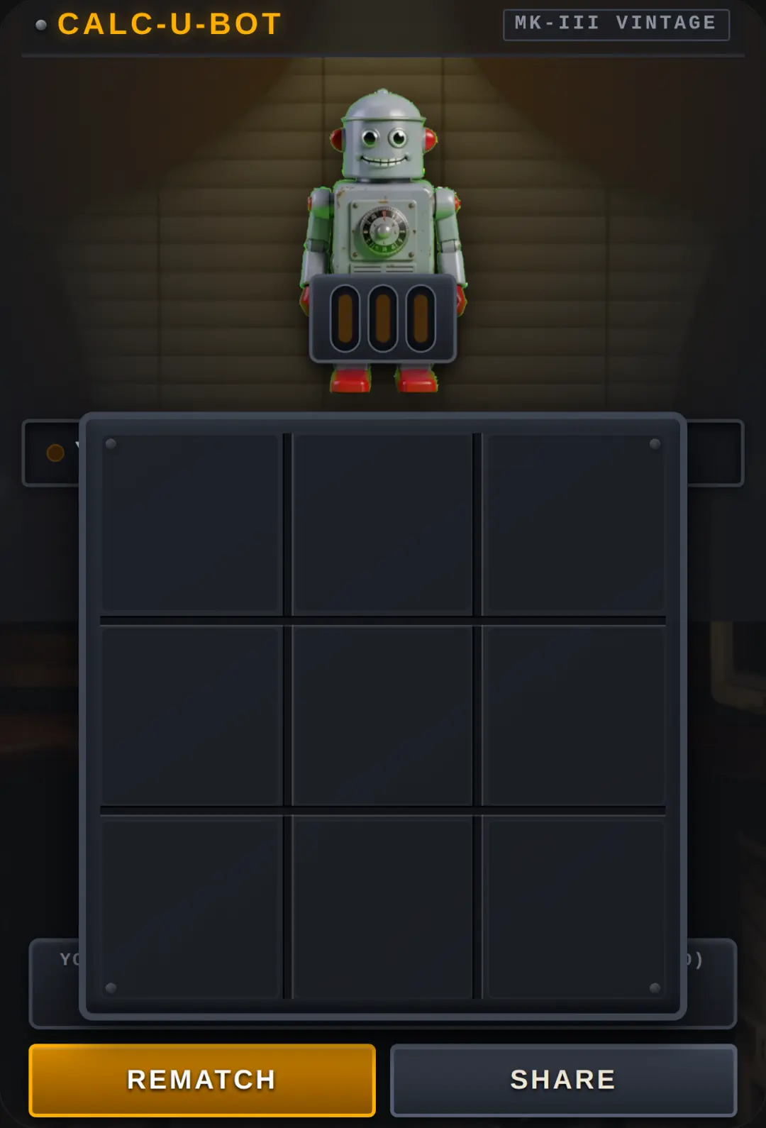 Tic-Tac-Toe vs Calc-U-Bot cover