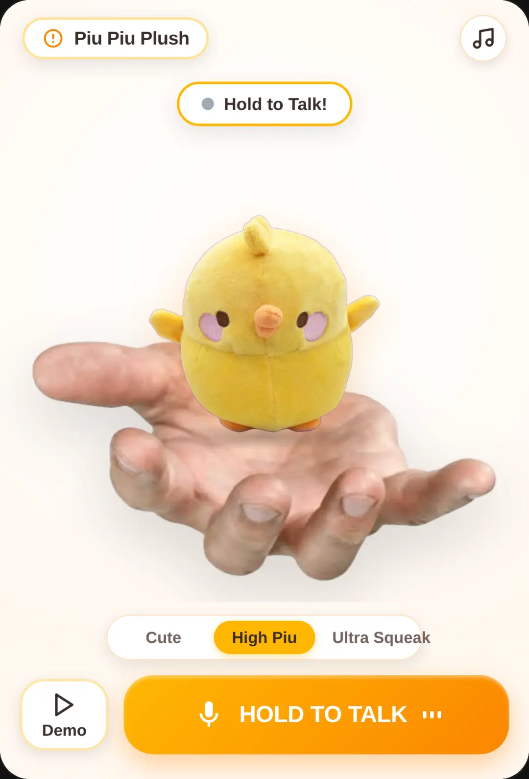 Piu Piu Mimicking Plush cover
