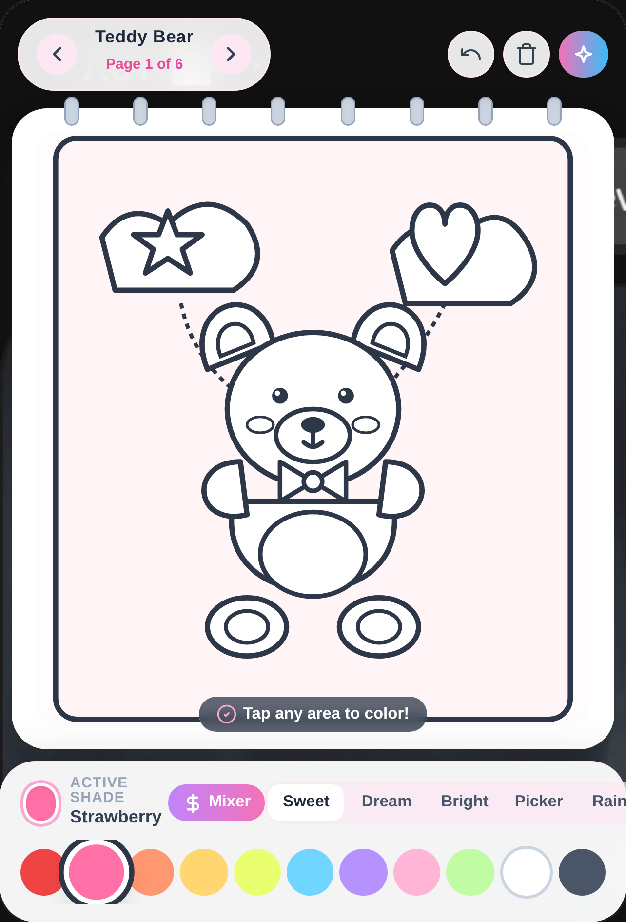 Pastel Dreams Coloring Book (mixable colors) cover