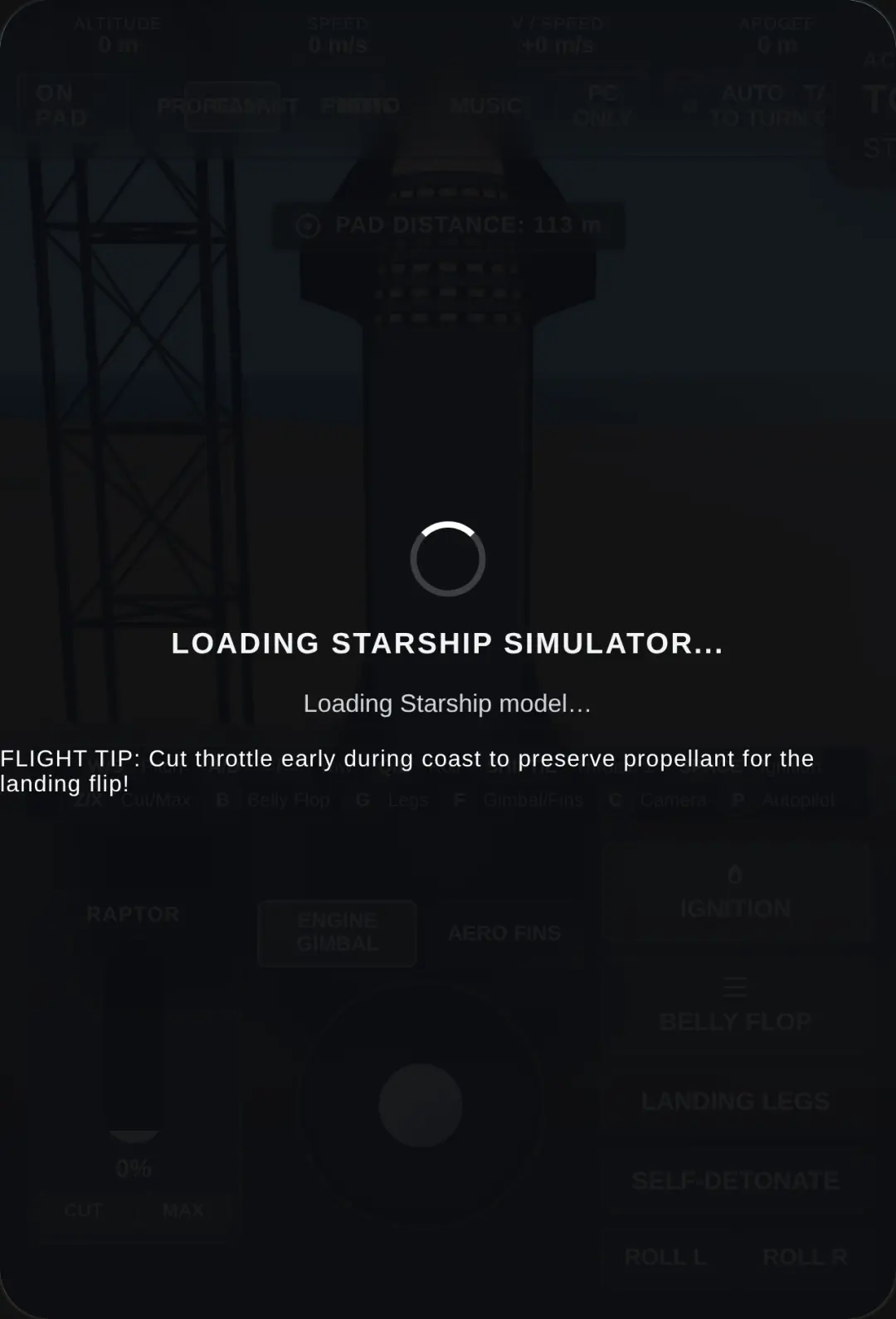 SpaceX: starship test flight [V.0.00.61] cover