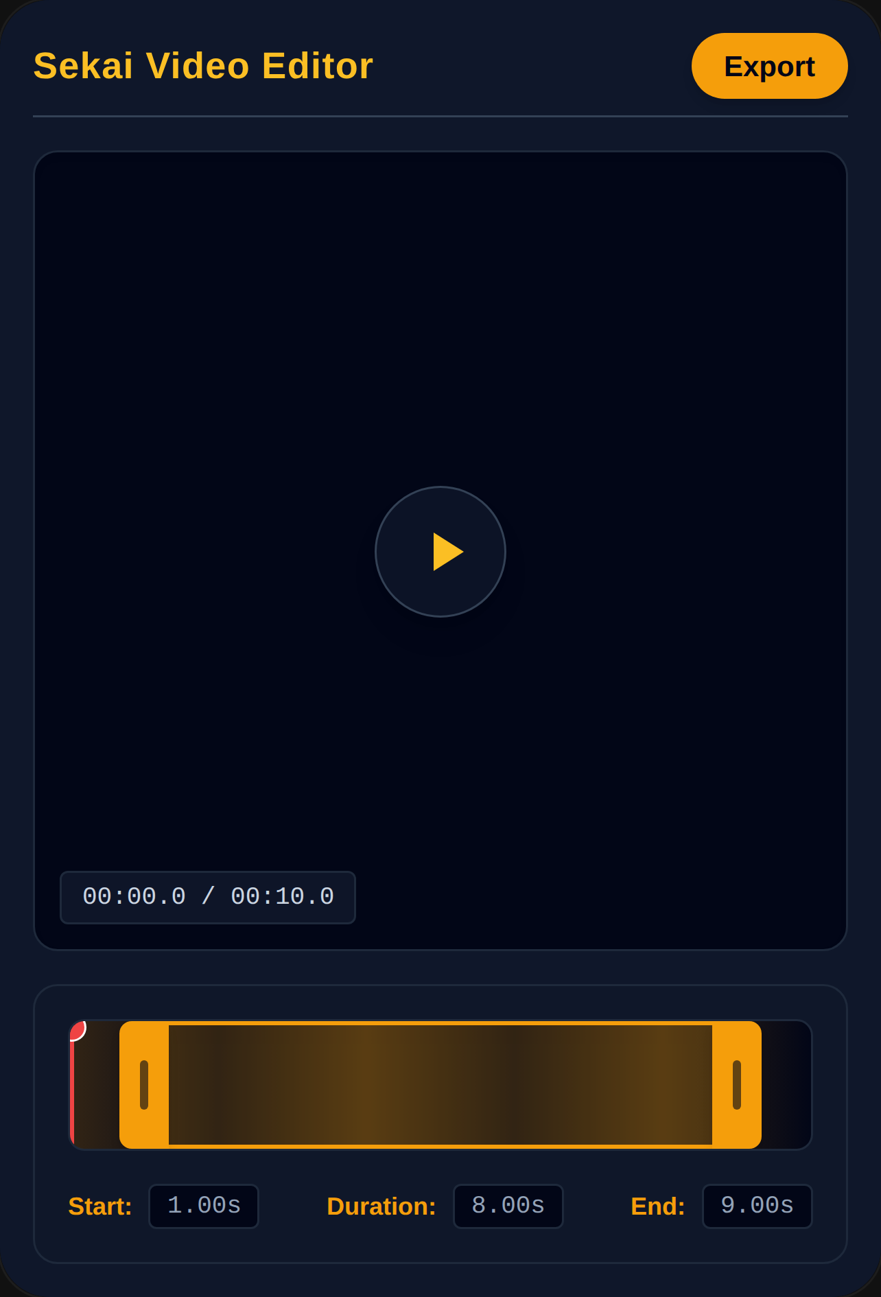 Sekai Video Editor cover