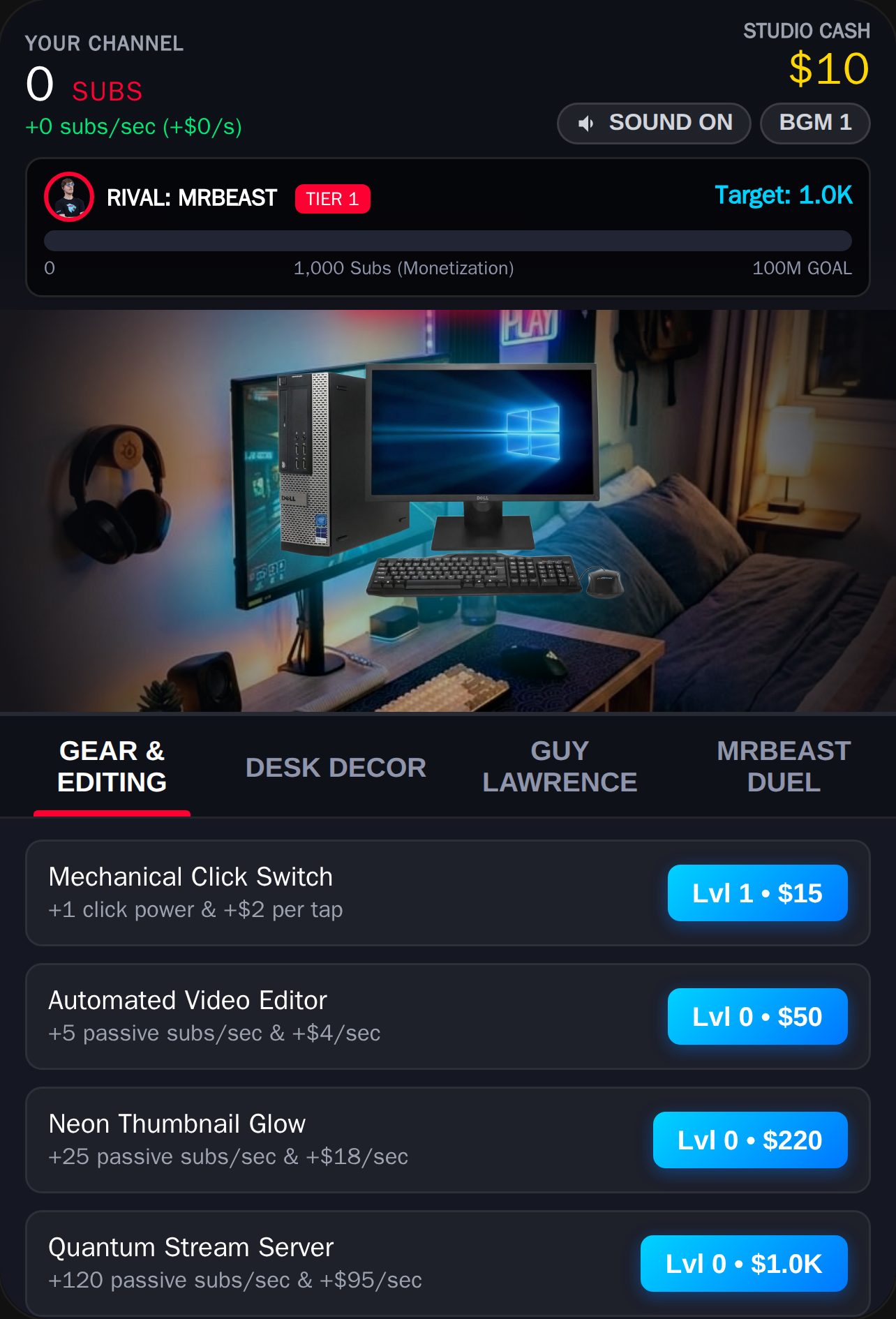Beat MrBeast: Creator Tycoon cover