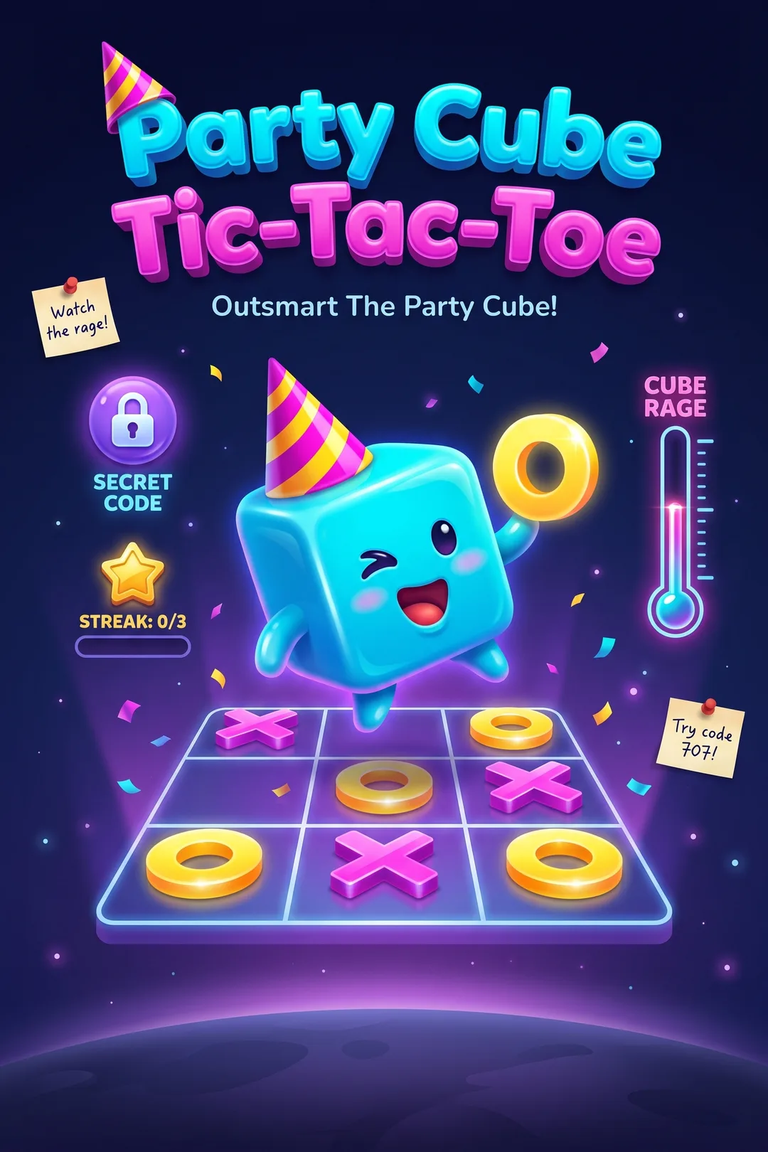 Party Cube Tic-Tac-Toe