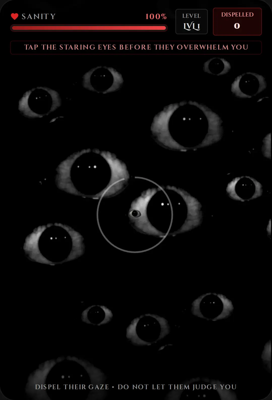 Trauma/phobia. the awareness of someone's stare cover