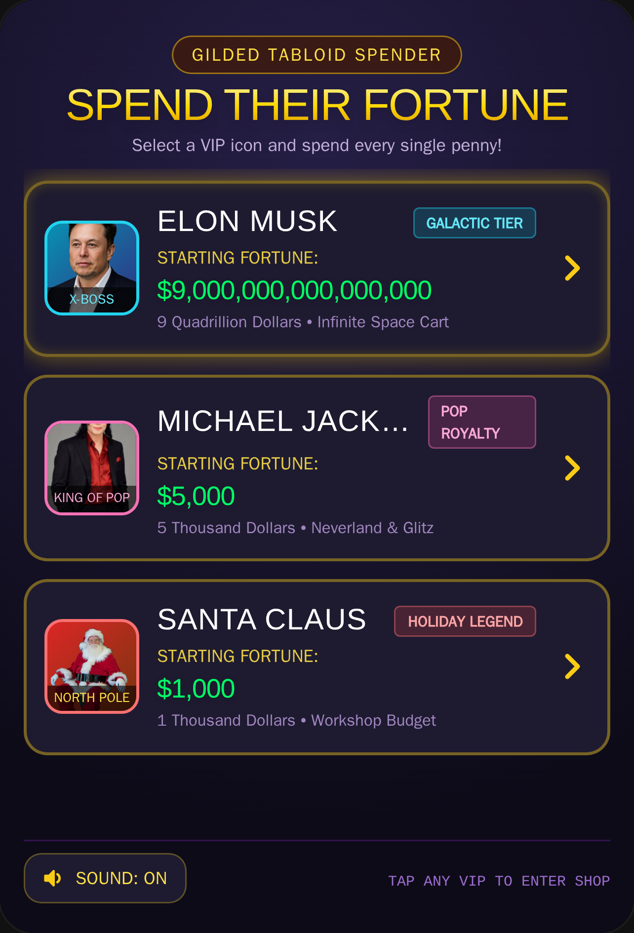 Celebrity Fortune Spender cover