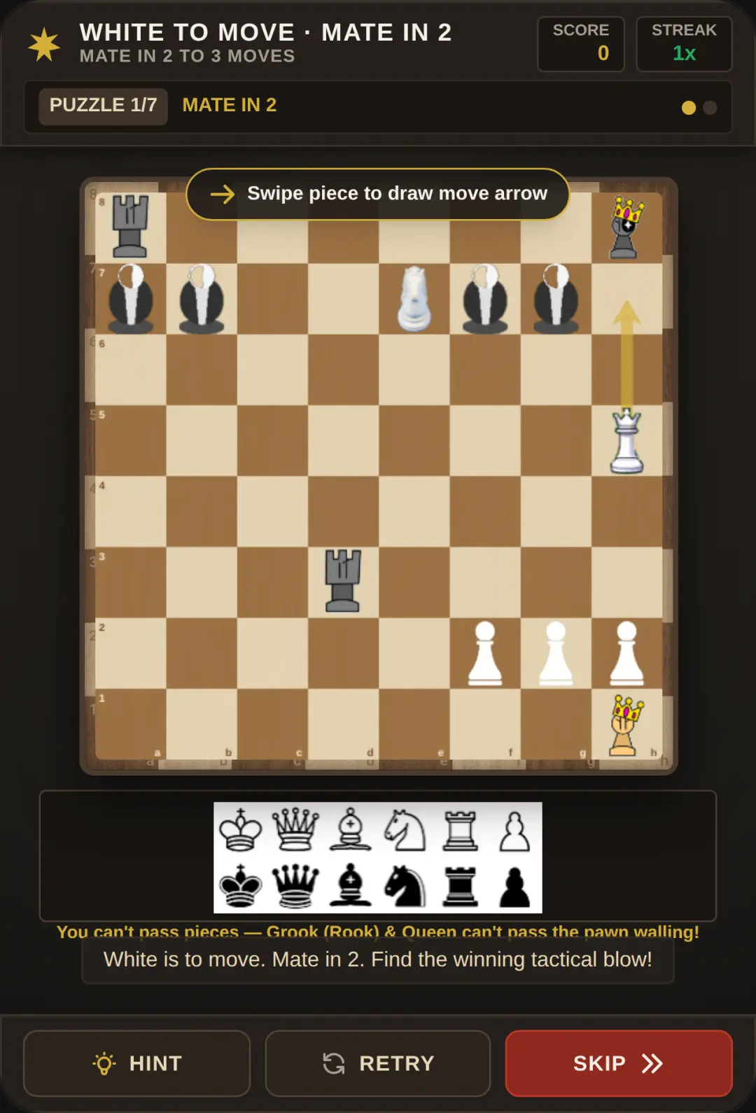 Chess Tactics Quiz - Mate in 2 to 3 cover
