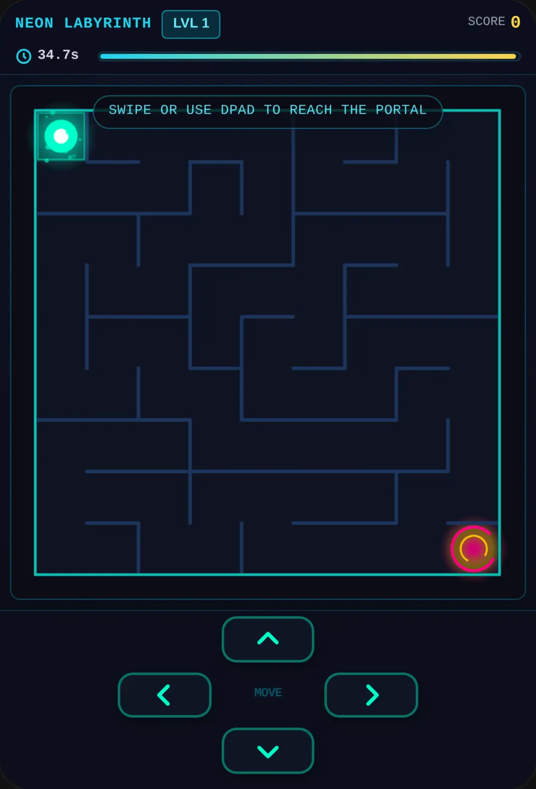 NEON LABYRINTH - Hard Maze. cover
