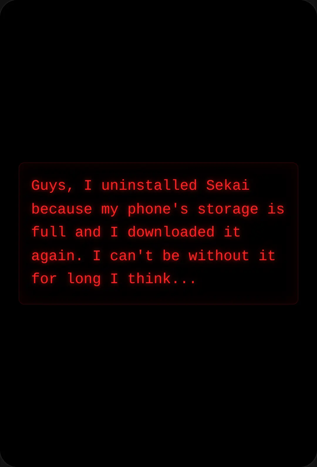 Sekai... cover