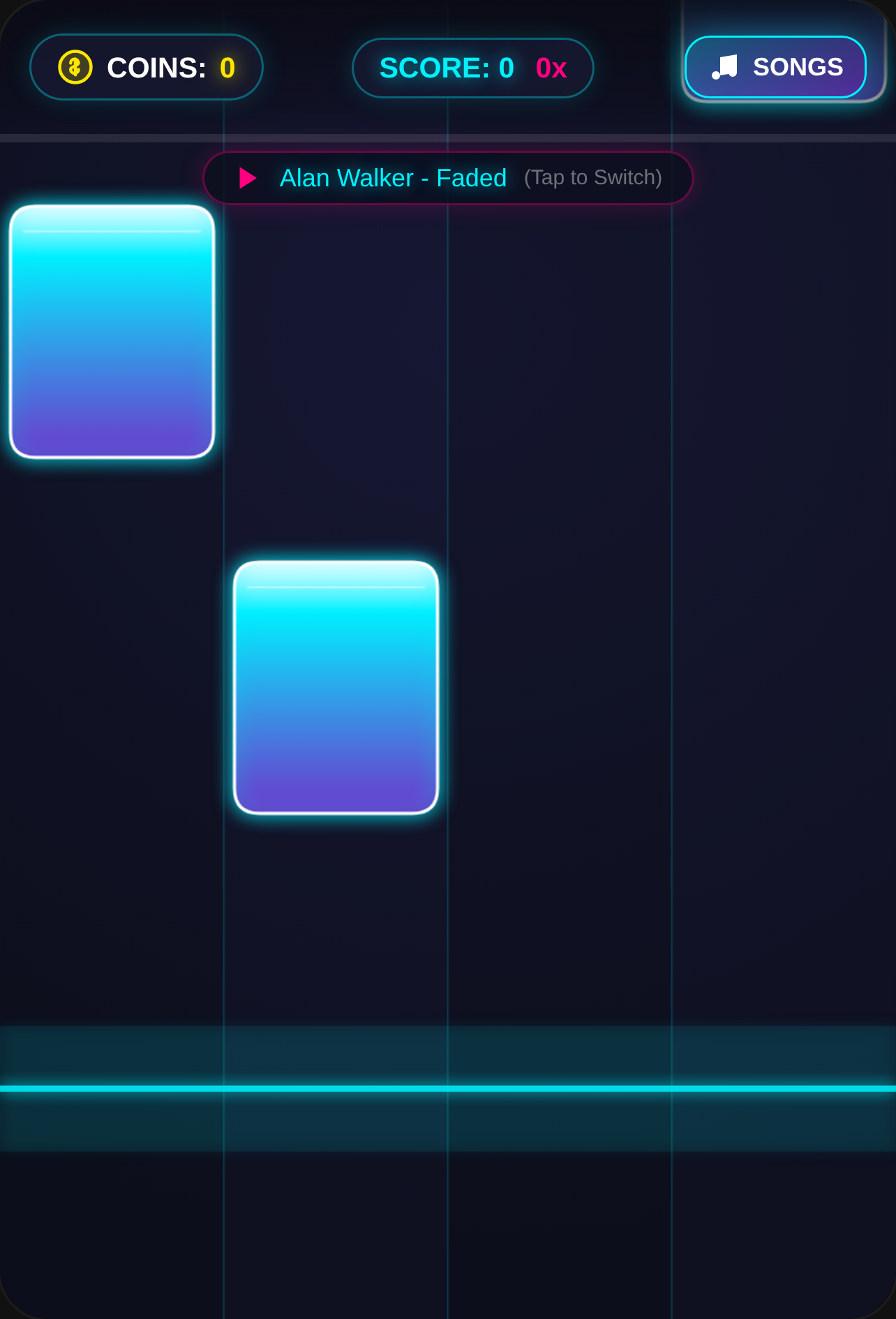 Neon Piano Tiles cover