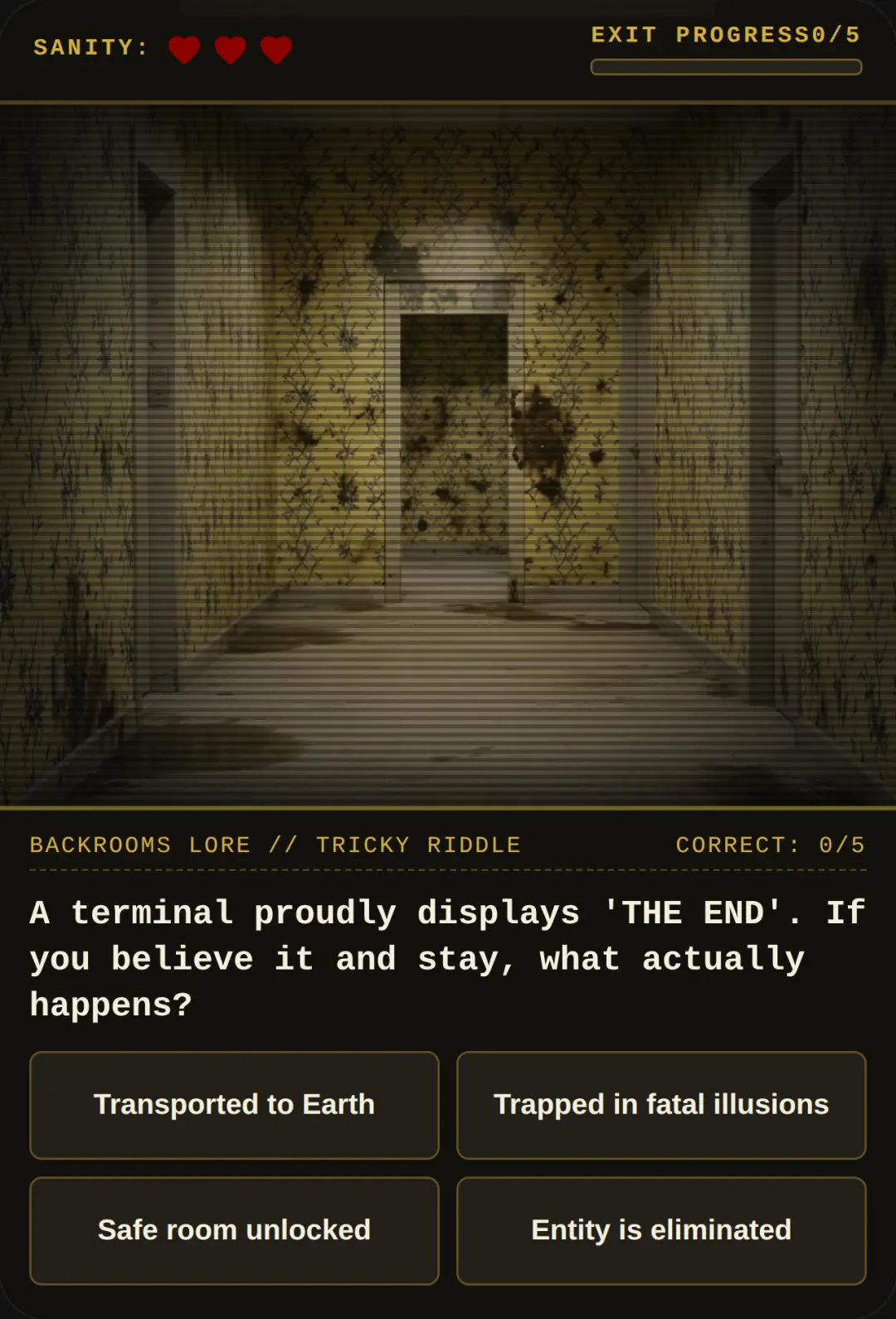 The Backrooms: Entity Protocol cover