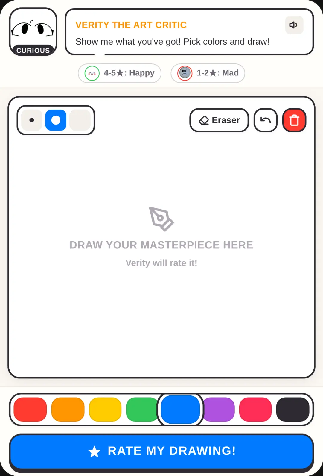 Verity Rates Your Drawing! cover