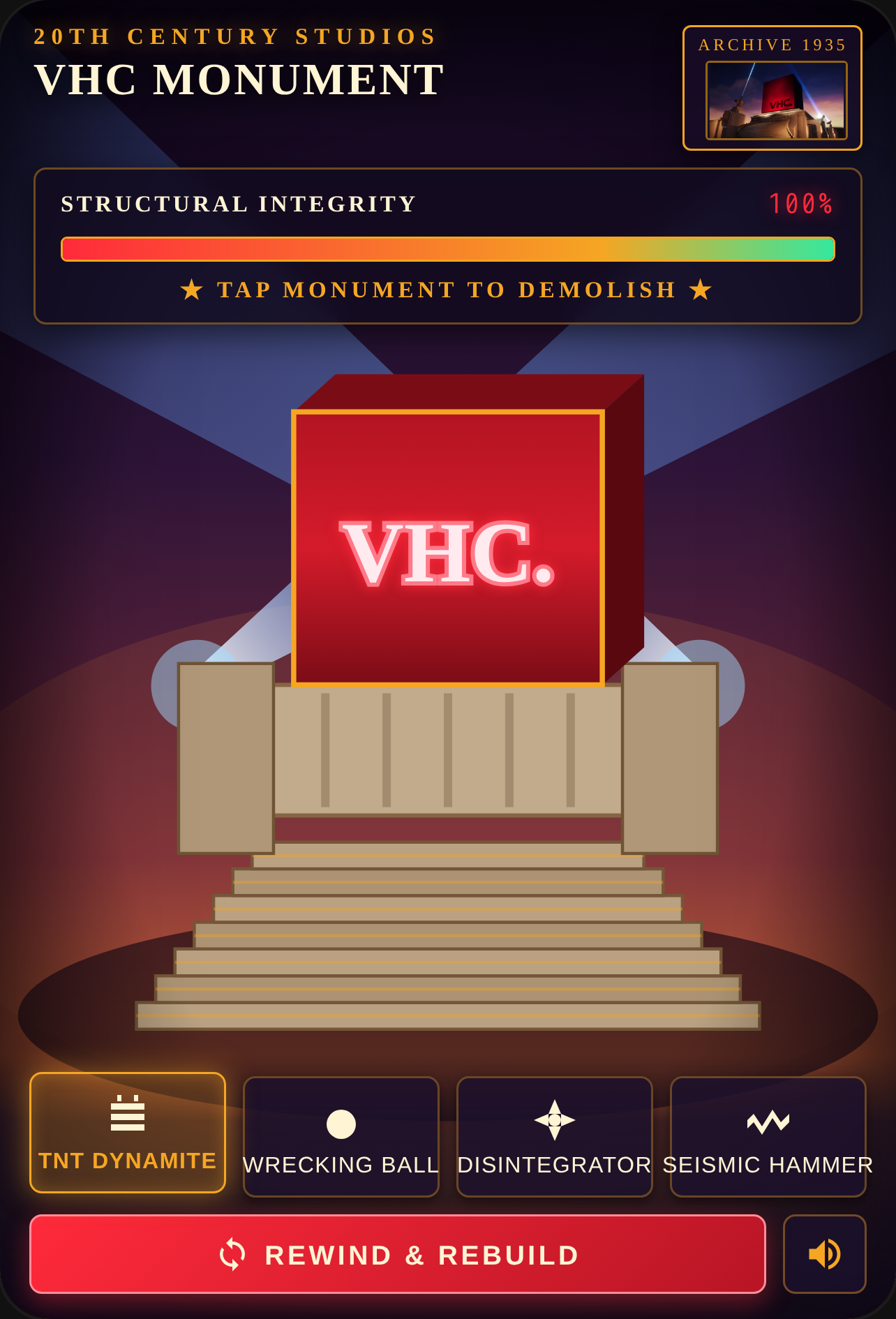 20th Century VHC Monument Demolition cover