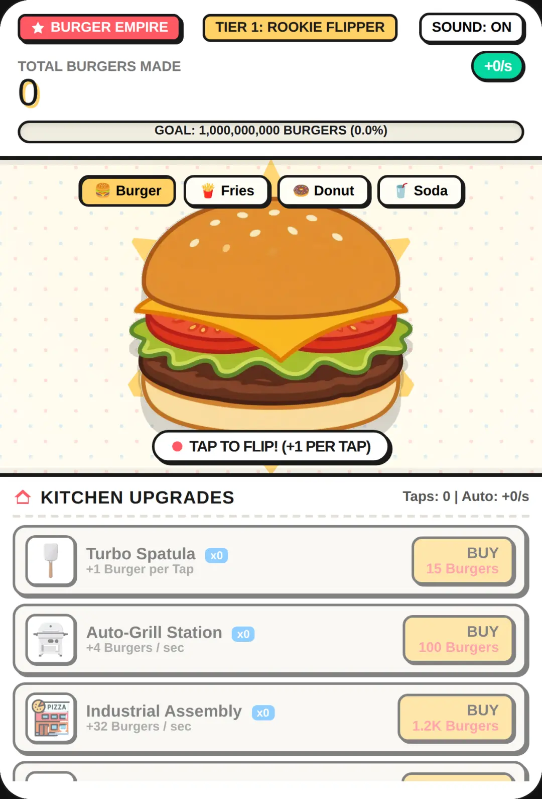 1,000,000,000 Burgers! cover
