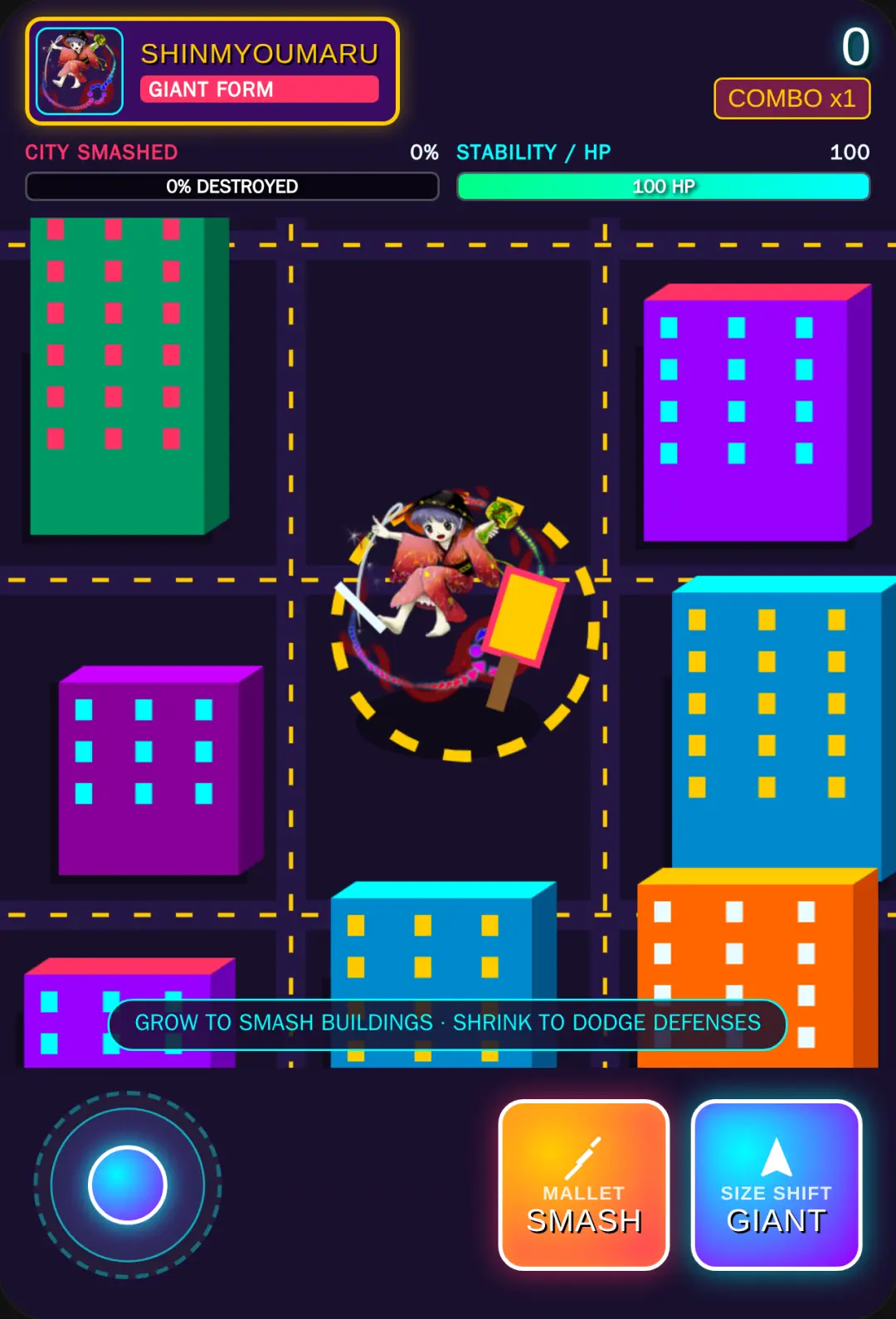 Shinmyoumaru: Big & Small City Smash cover