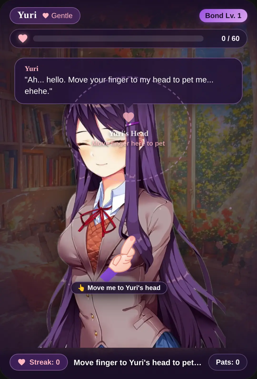 Perting yuri from ddlc cover