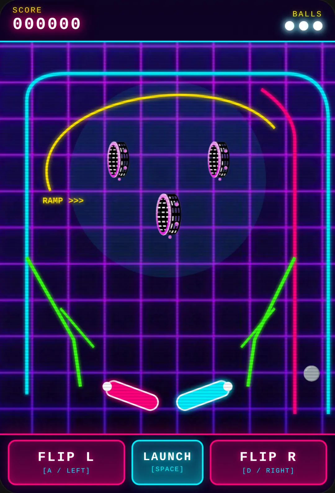 Neon Retro Pinball Arcade cover