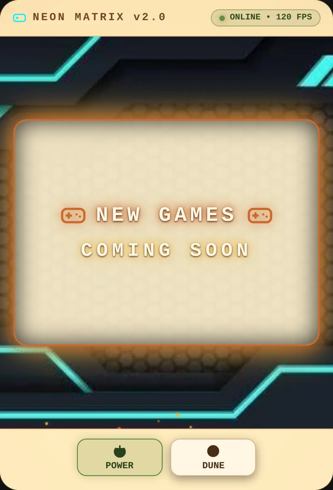 Neon Sign: New Games Coming Soon cover