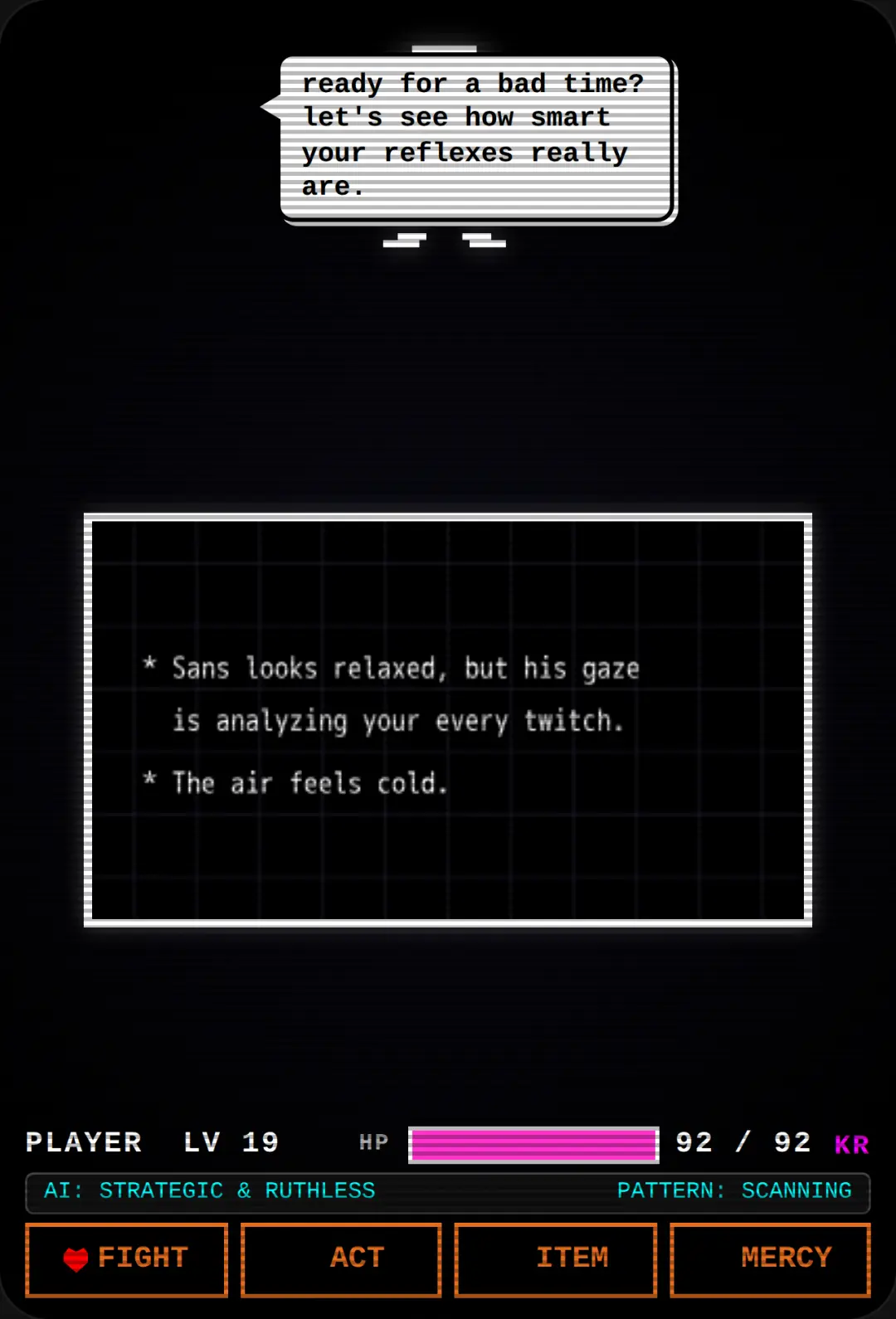 Undertale - Sans AI Boss Fight cover