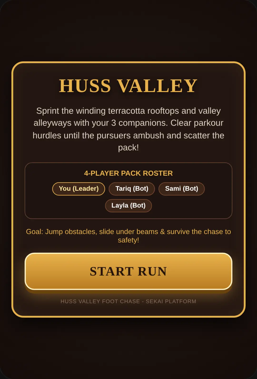 Huss Valley: Parkour Escape cover