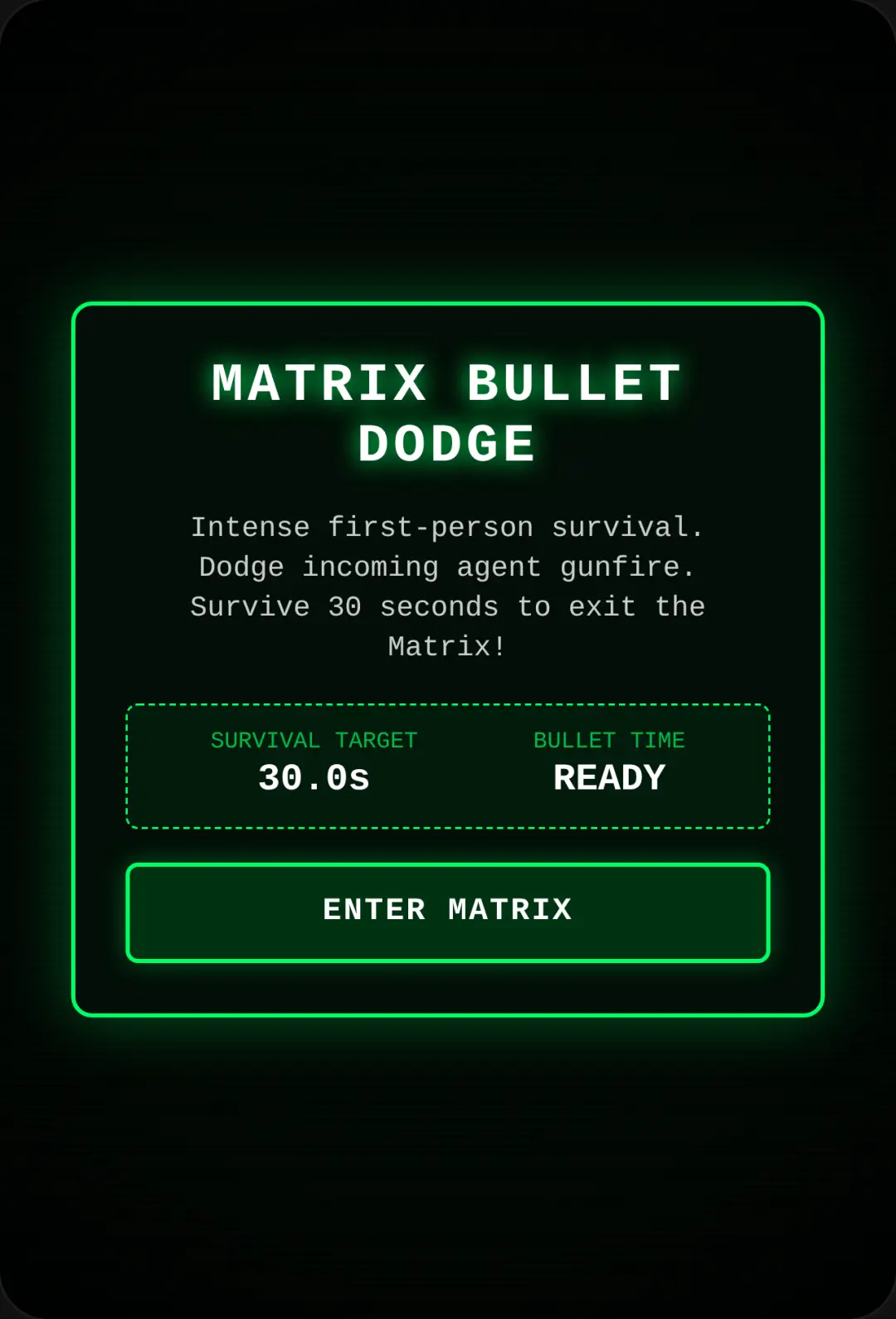 Matrix Bullet Dodge cover