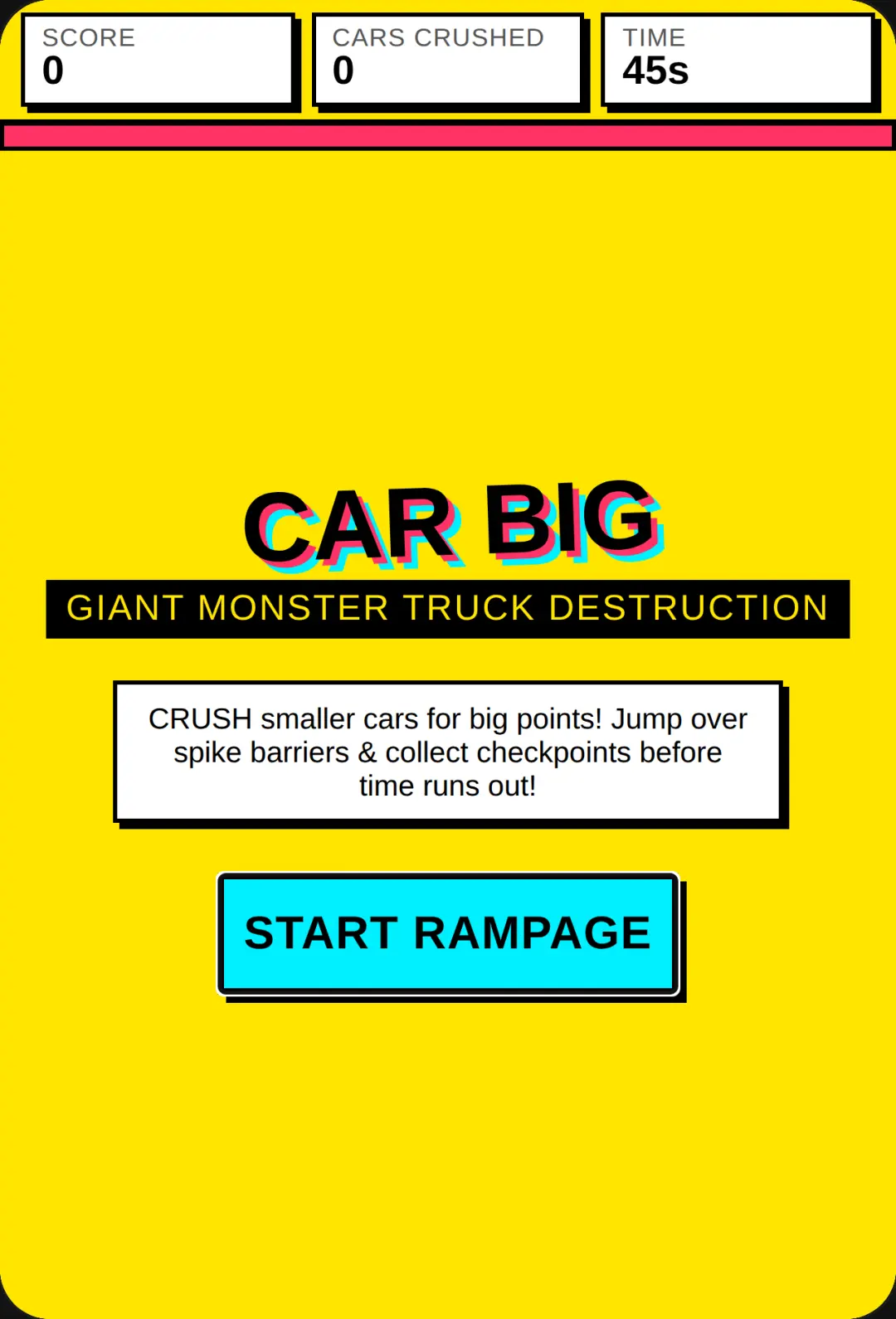 Car Big: Monster Truck Rampage cover