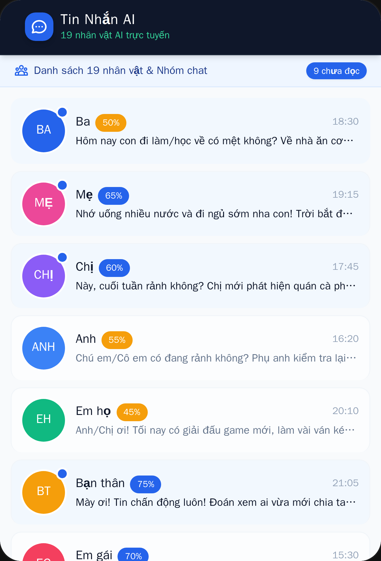 Tin Nhắn AI - Messenger cover