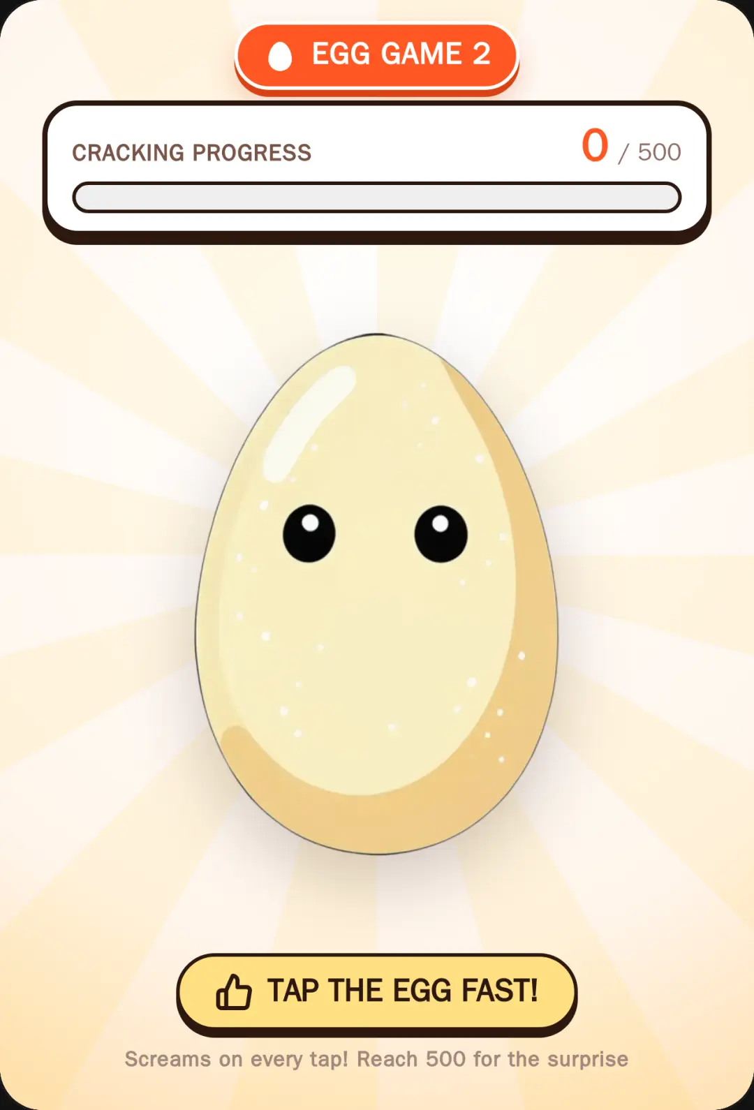 Egg Game 2: 500 Taps Surprise cover
