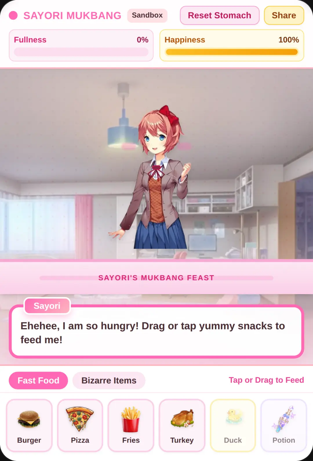 Sayori Mukbang of dllc cover