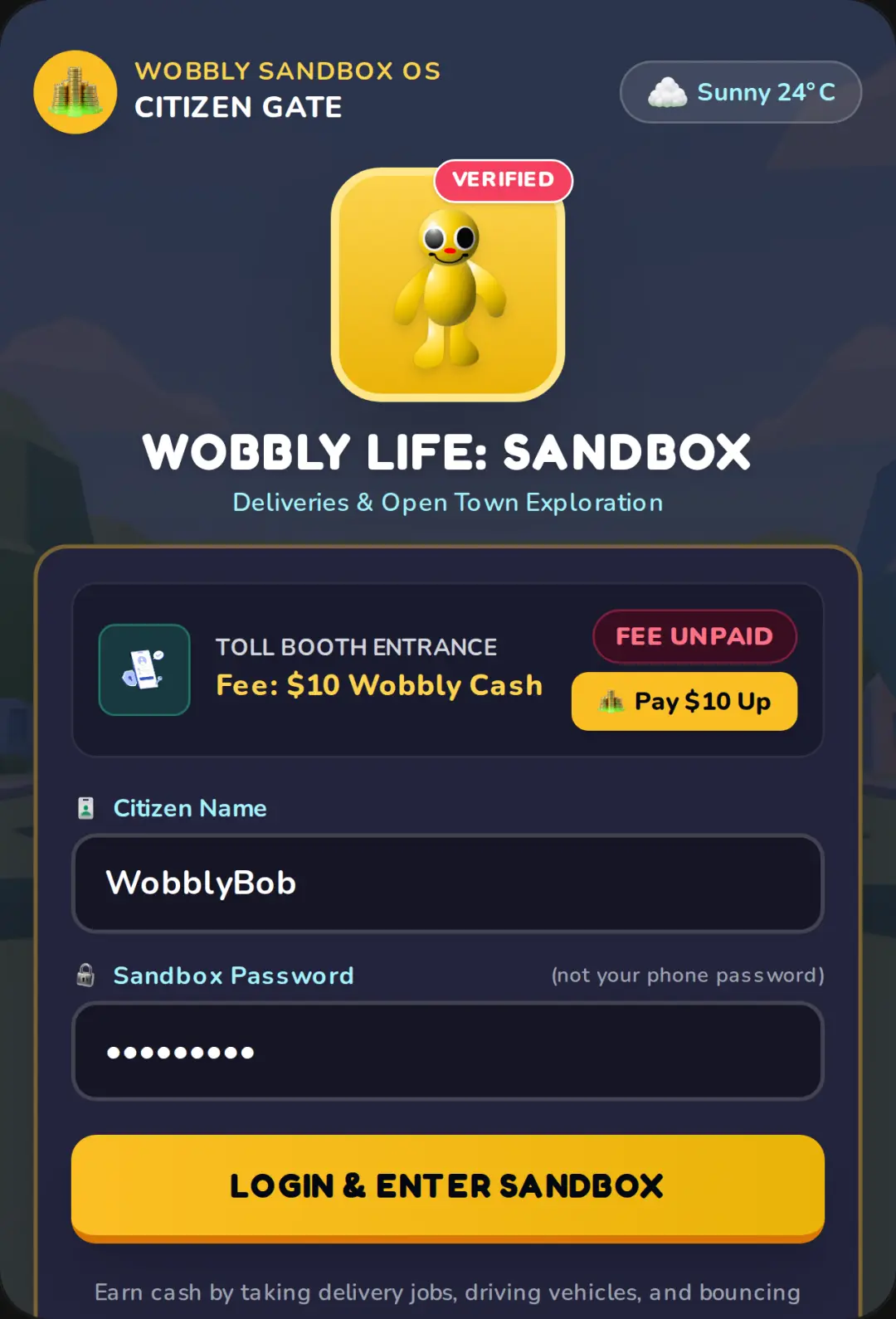 Wobbly Life: Sandbox Deliveries cover