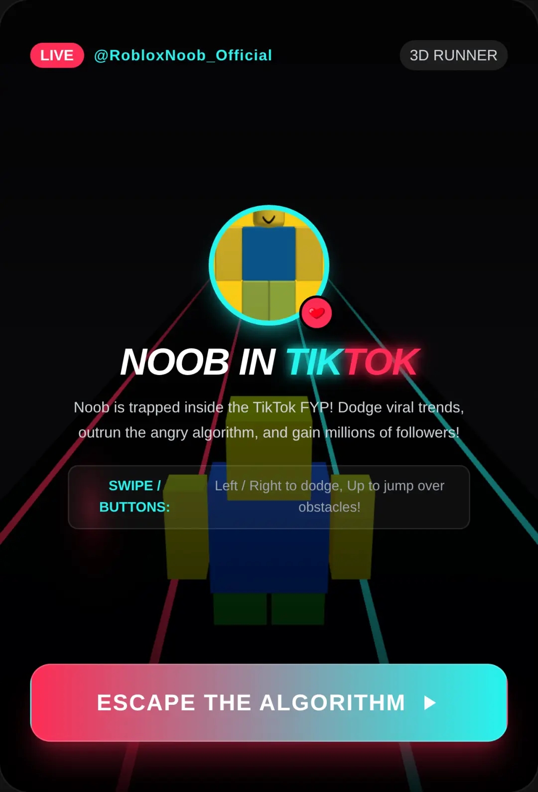 Noob in TikTok 3D cover
