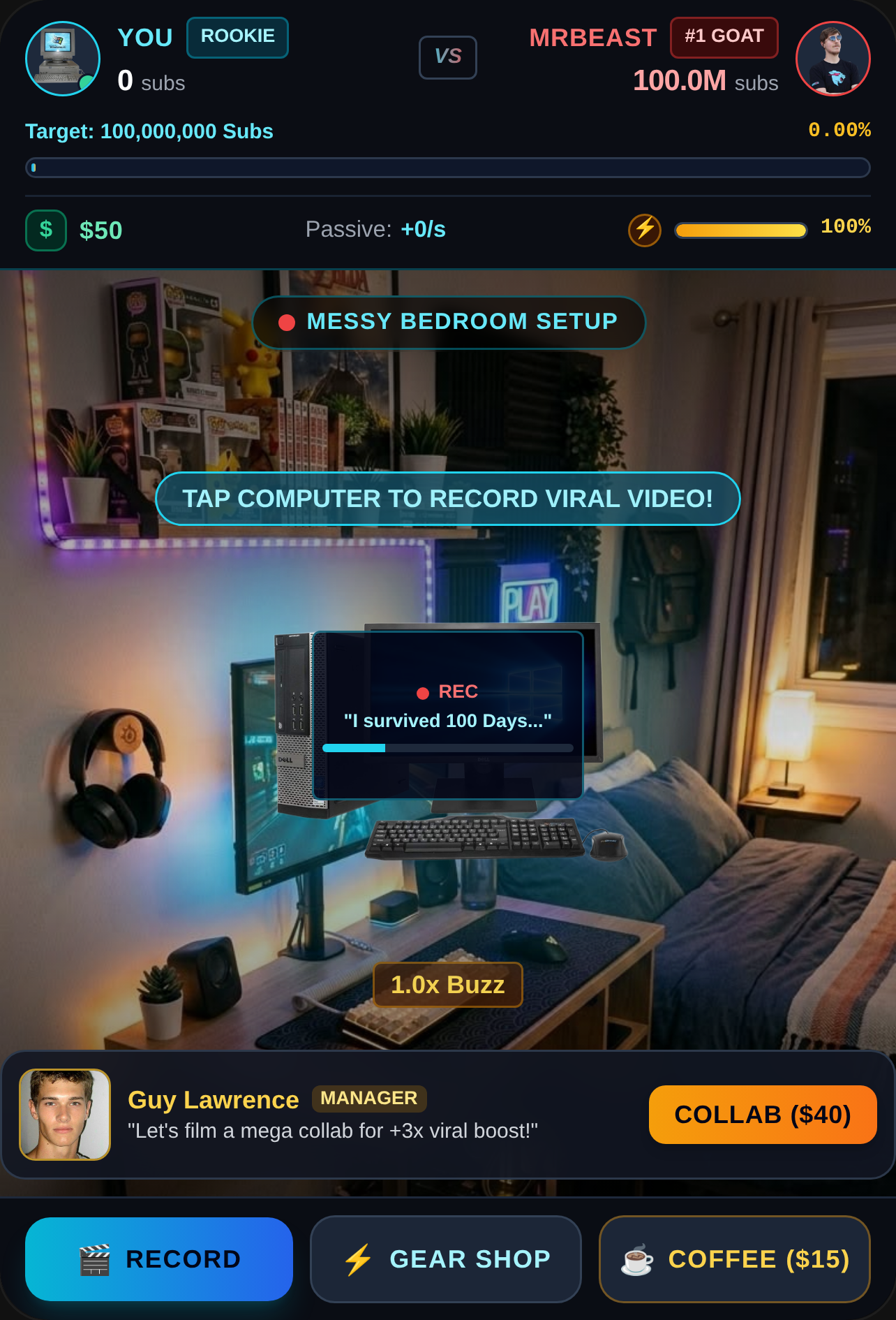 Streamer Tycoon: Beat MrBeast cover