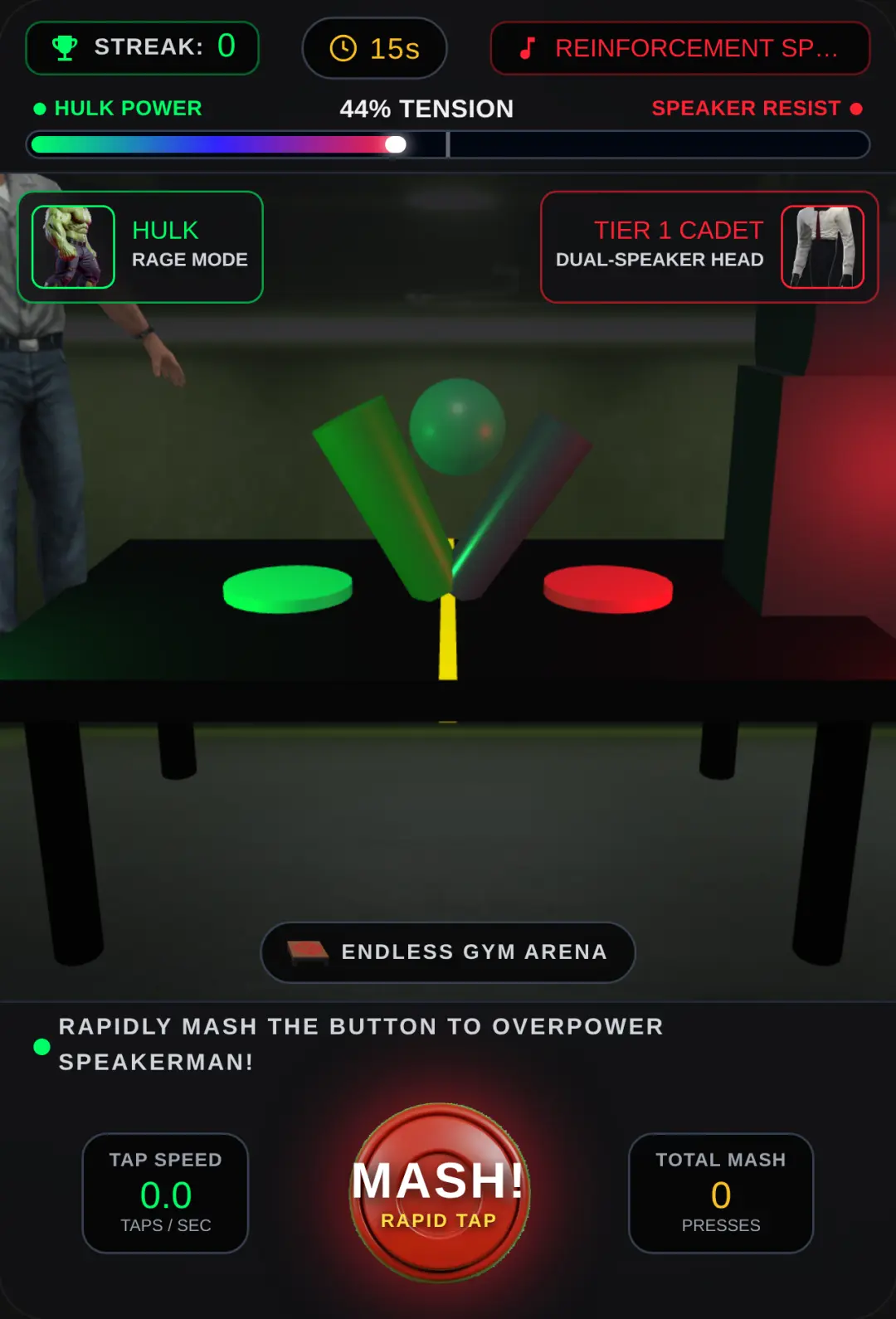 HULK vs SPEAKERMAN: 3D GYM ARMWRESTLE cover