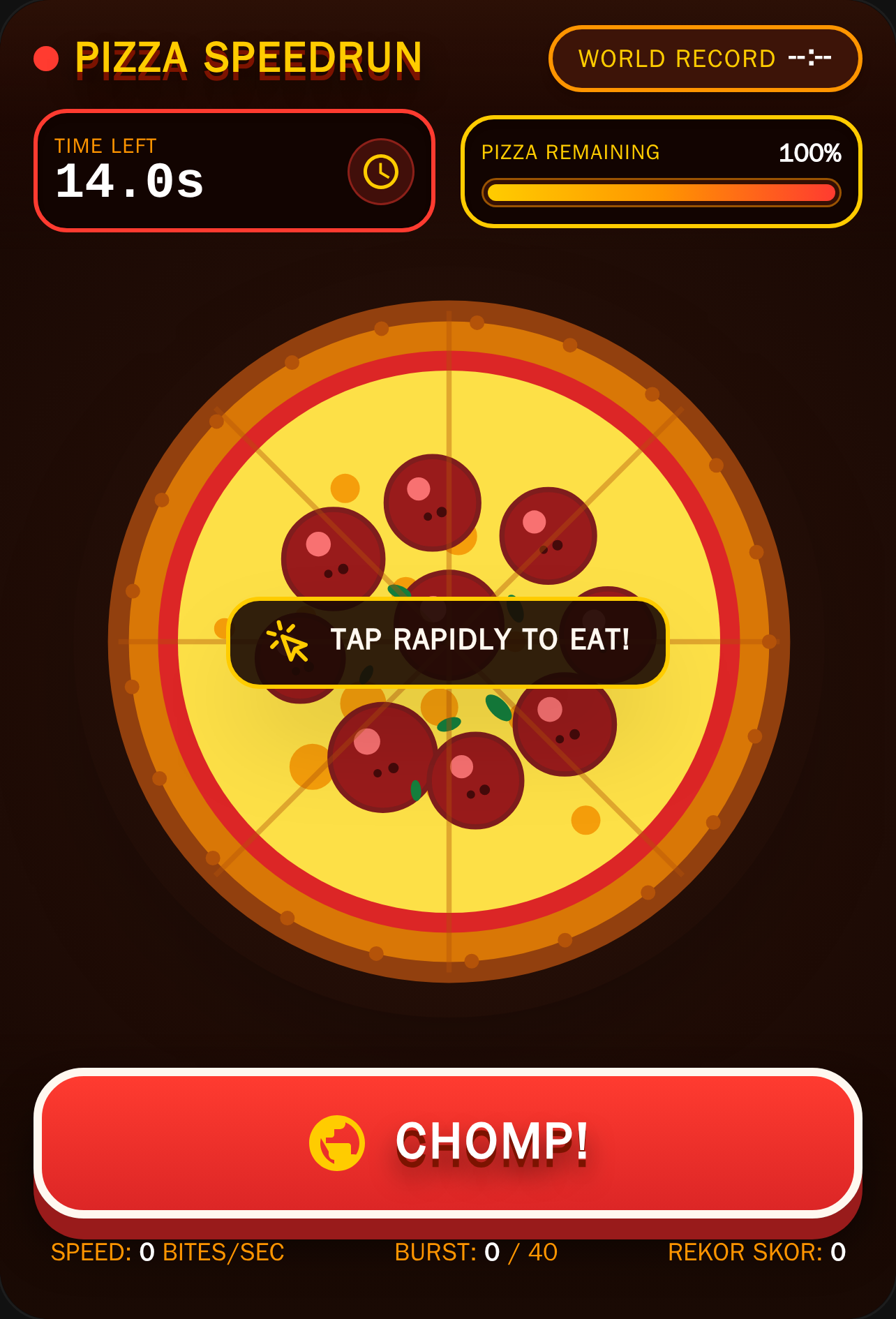 PIZZA SPEEDRUN - Eat Before Time Runs Out! cover